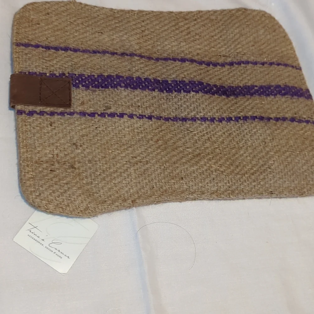 Rustic Brown and Purple Tablet Sleeve